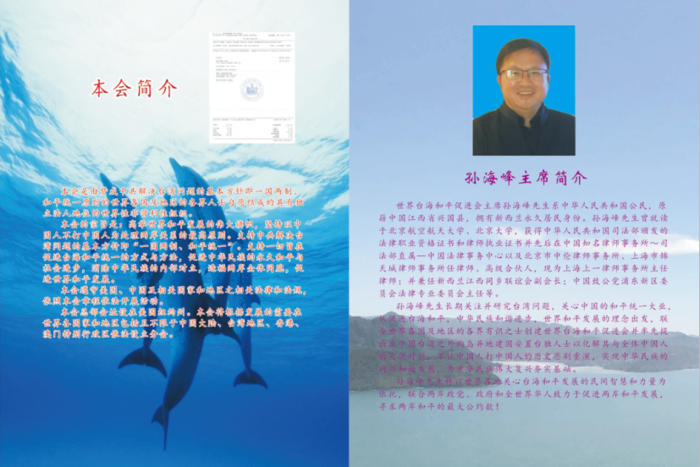 世界台海和平促进会主席孙海峰 世界台海和平促进会主席孙海峰
